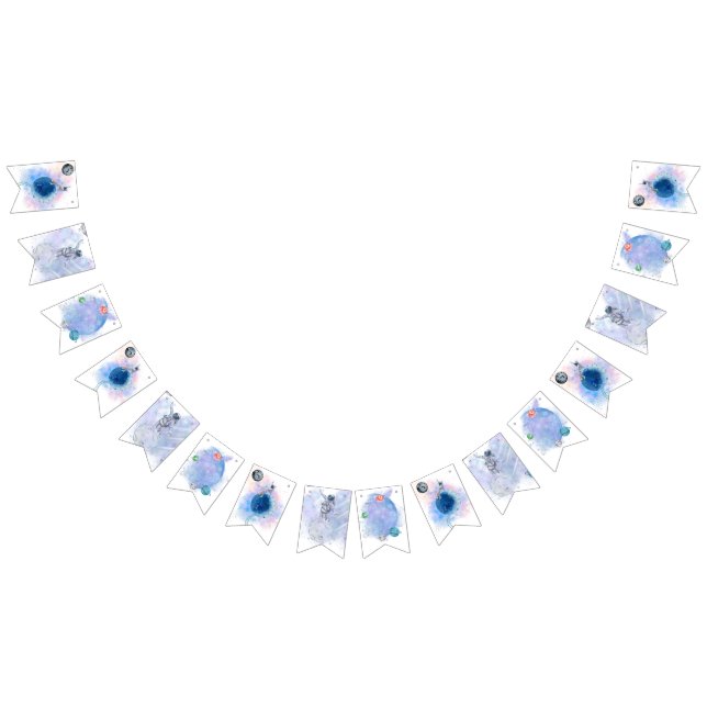 Bandeirinha Banner Feliz Astronauta & Planetas Astronauta (Todos)