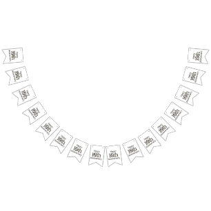 Bandeirinha Banner feliz de Bunting do 10º aniversário