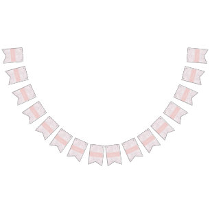 Bandeirinha Banner Personalizado do Nome da Rosa claro Moderna