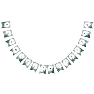 Bandeirinha Banner Rustic Wedting Recem casados Bunting