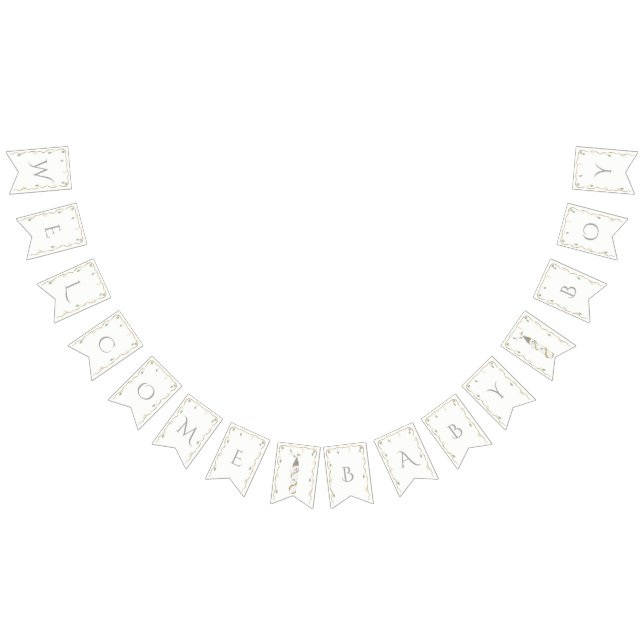 Bandeirinha Banner Swallowtail do Castelo de chá de fraldas Do (Todos)