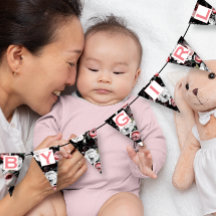 Bebê Patten Floral Rosa Personalizada