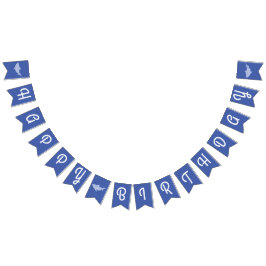 Bandeirinha Bebê Tubarão Feliz Banner de Bunting Aniversário