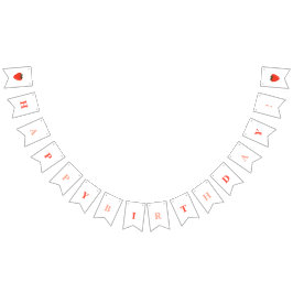 Bandeirinha Berry First Strawberry Birthday