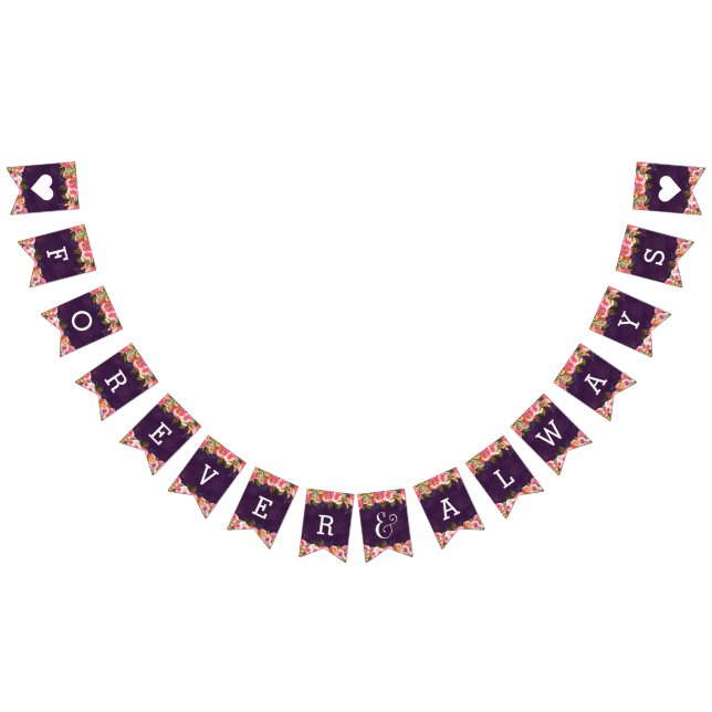 Bandeirinha Blooming Chic Color Editável Para Sempre (Todos)