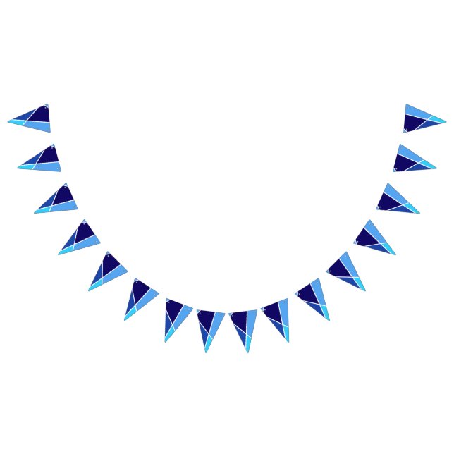 Bandeirinha Blue JanaiCreates Color Collection Party Banner (Todos)