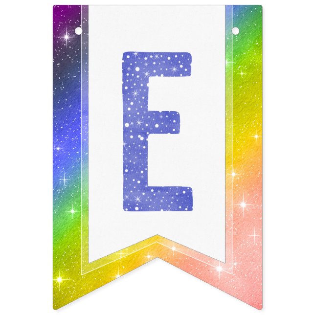 Bandeirinha Blue Watercolor Love is Love Rainbow LGBT (Sexta Bandeira)