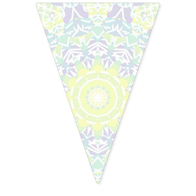 Bandeirinha Boho Hippie Mandala, Colorido Geométrico (Primeira Bandeira)