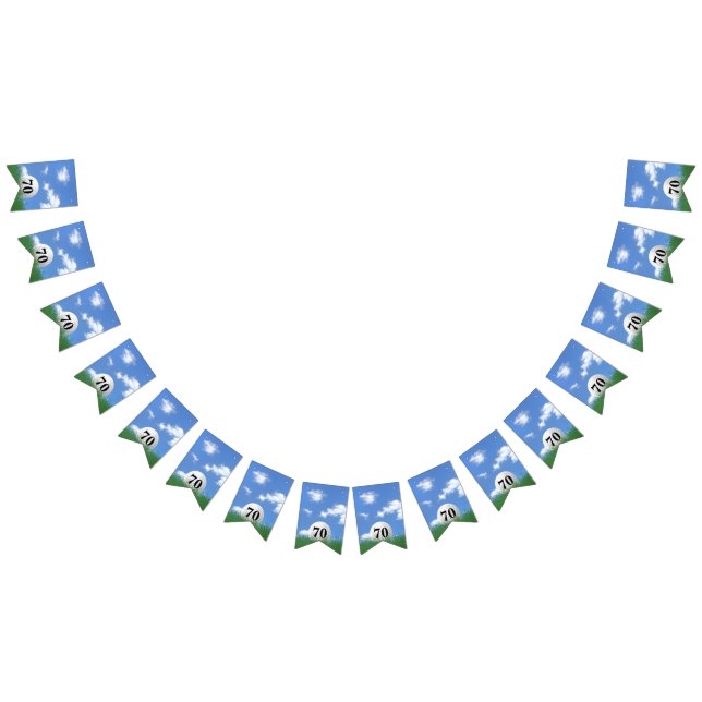 Bandeirinha bola branca de golfe no capim para festa de aniver (Todos)