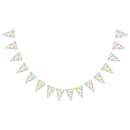 Bandeirinha Bolinhas coloridas