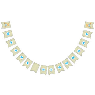 Bandeirinha Bolinhas do menino/estamenha novas do aniversário