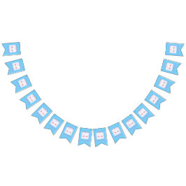 Bandeirinha Bolo de Aniversário do Glacé Branco