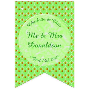 Bandeirinha Bonito Casamento de primavera Maçã florescer e Maç