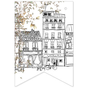 Bandeirinha Bonjour Bebe Sexo Chá de fraldas Neutro