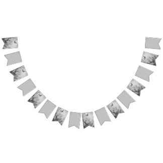 Bandeirinha Borboleta Preta e Branca