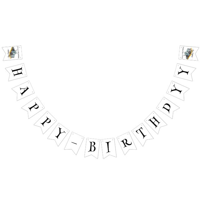 Bandeirinha Boys Birthday Party Blue Semi Truck (Todos)