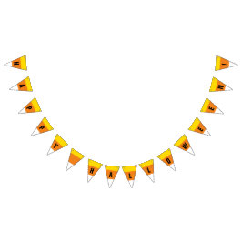 Bandeirinha Branco feliz do amarelo alaranjado dos doces do