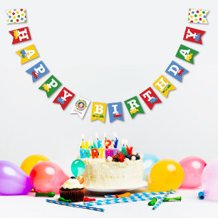 Bandeirinha Brinquedos Meninos Transportam Foto e Banner de An