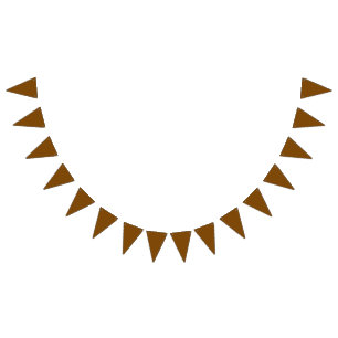 Bandeirinha Brown - adicione seu próprio sinal, foto, nome