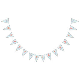 Bandeirinha Bubbles & Fins Children's Birthday