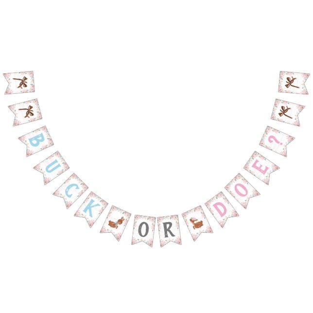 Bandeirinha Buck ou Doe? Revenda do chá de fraldas (Todos)