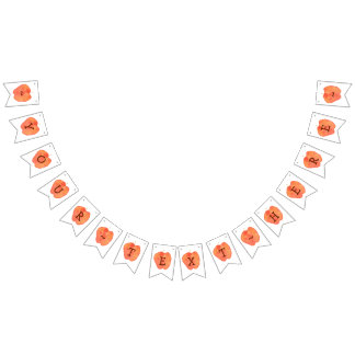 Bandeirinha Bunting Apple Personalizado