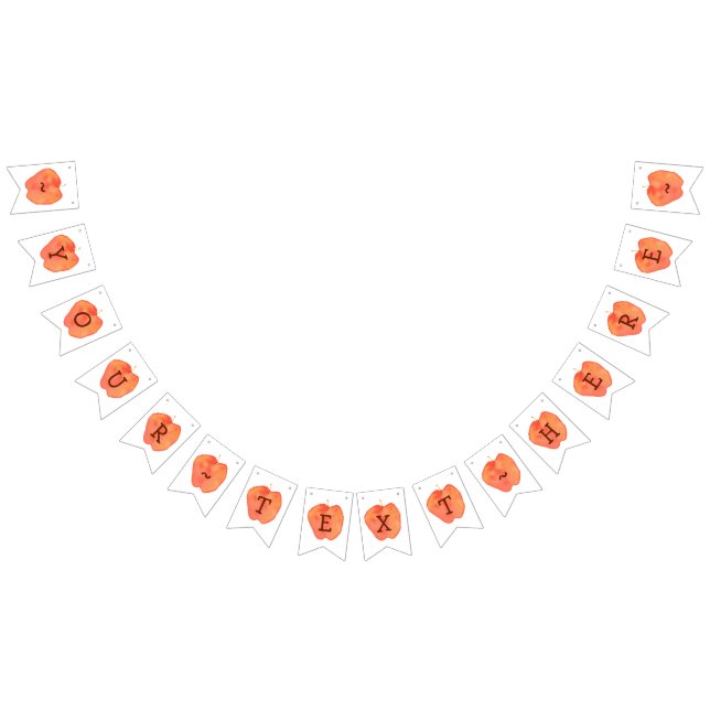 Bandeirinha Bunting Apple Personalizado (Todos)