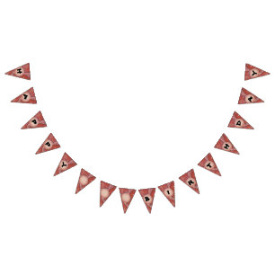 Bandeirinha Bunting Arte Aboriginal do Sol do Deserto