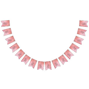 Bandeirinha Calçados cor-de-rosa Ballerina