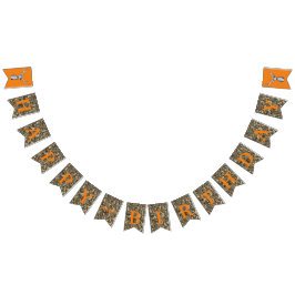 Bandeirinha Camo Deer Hunting Buck Men's Birthday Banner