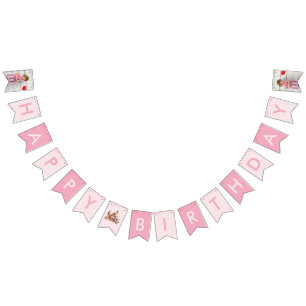 Bandeirinha Candy Gingercake House Pink Birday