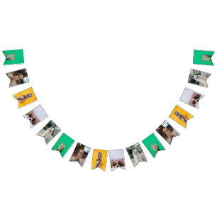 Bandeirinha Cão de estimação personalizado de bunting de fotos