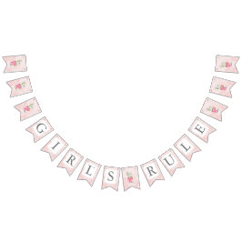 Bandeirinha Cardíaco de dia de os namorados rosa com regra de