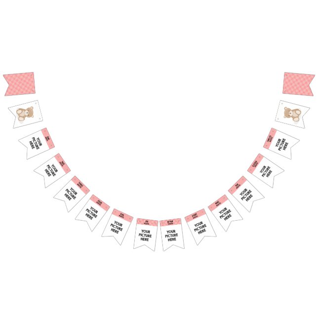 Bandeirinha Cartaz de imagem mensal Primeiro aniversário (Todos)