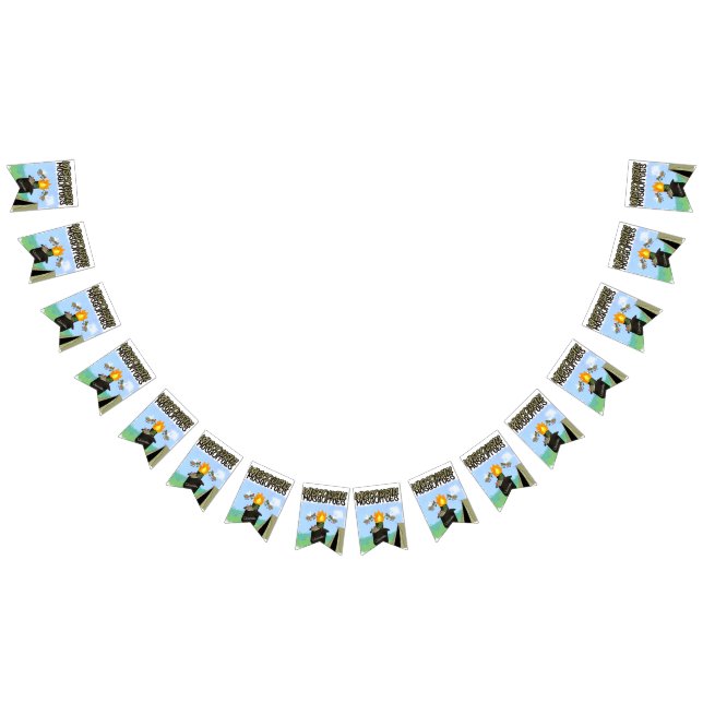 Bandeirinha Cartoon de Wisconsin Mosquitos - Camping de Tiki (Todos)