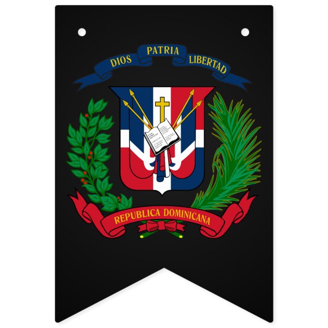 Bandeirinha Casaco de armas dominicano (Primeira Bandeira)