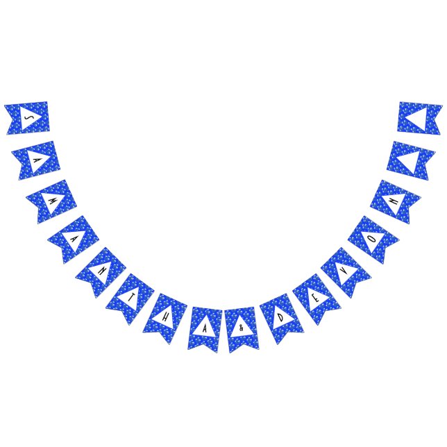 Bandeirinha Casamento Blue Crocus (Todos)