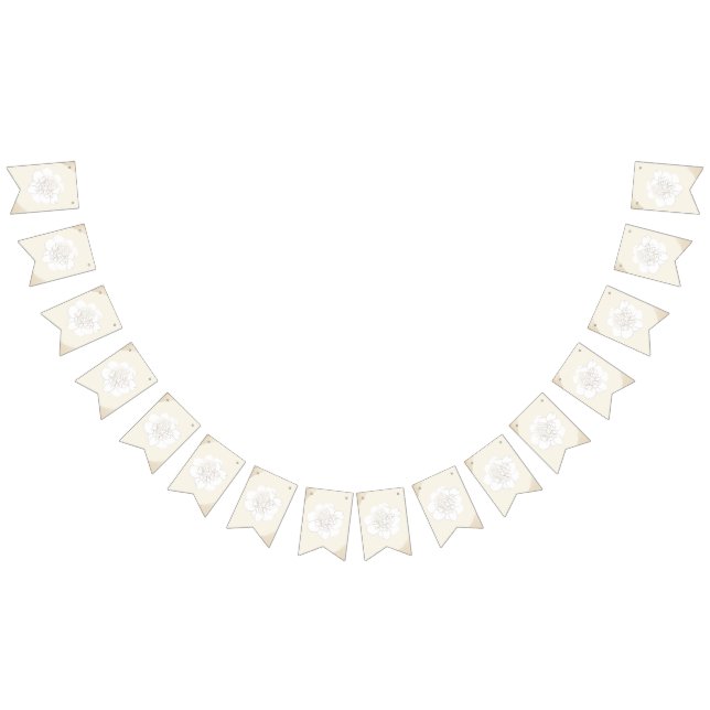 Bandeirinha Casamento de Blossomas Brancos (Todos)