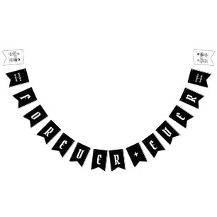 Bandeirinha Casamento de Casal Biker Personalizado