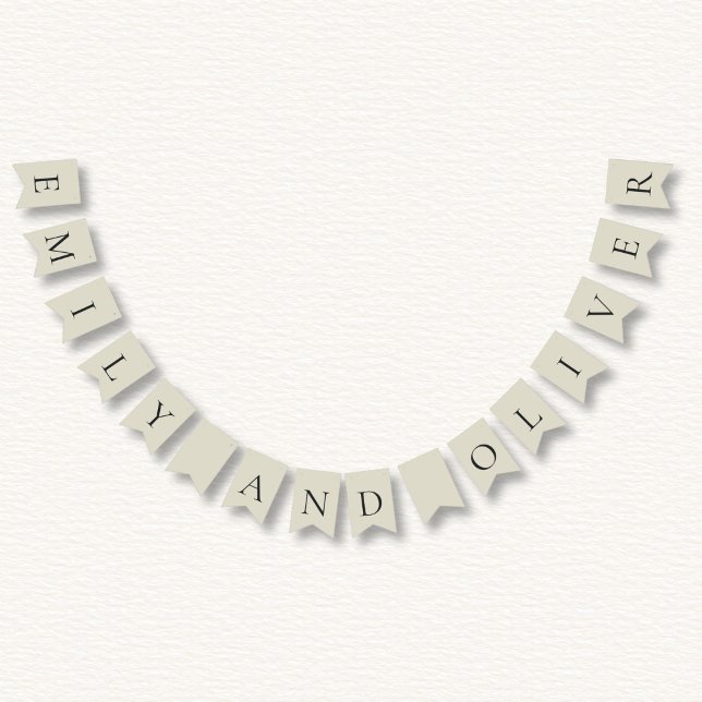 Bandeirinha Casamento de Oyster Shells (Criador carregado)