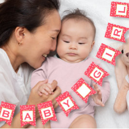 Bandeirinha Casamento de Patten Dourado e Rosa Personalizado