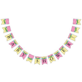 Bandeirinha Chá De Bebê Gêmeo - Duas Ervilhas Em Um Pod