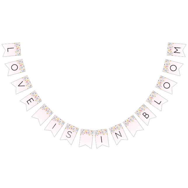 Bandeirinha Chá de Bebê Rosa Elegante (Todos)