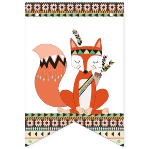 Bandeirinha Chá de Bebê Tribal