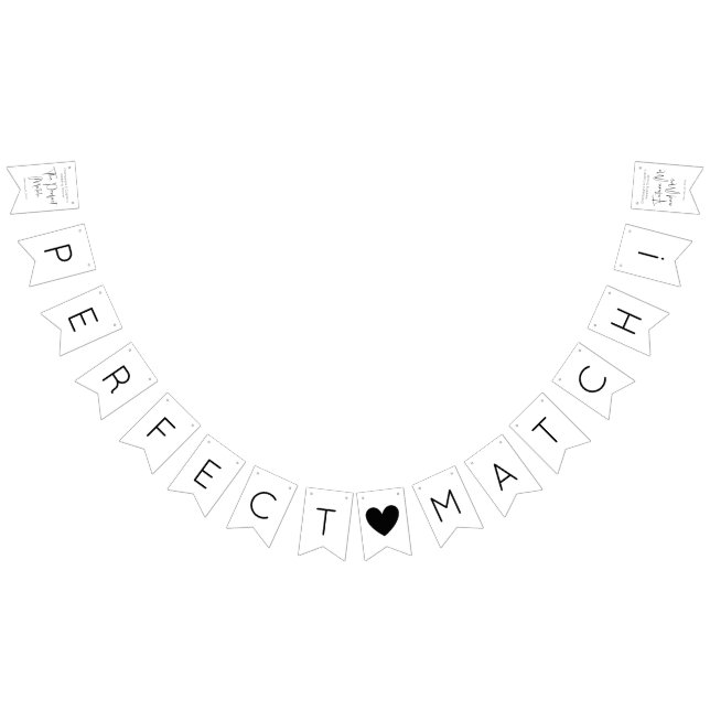 Bandeirinha Chá de casamento de Script Moderno (Todos)