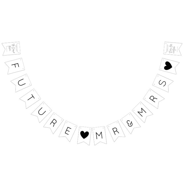 Bandeirinha Chá de casamento de Script Moderno (Todos)