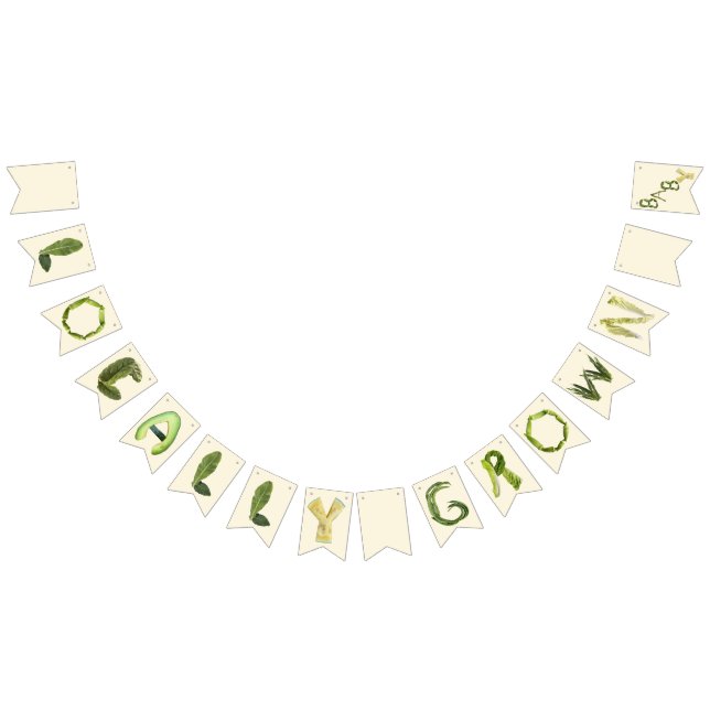 Bandeirinha Chá de fraldas crescido localmente (Todos)