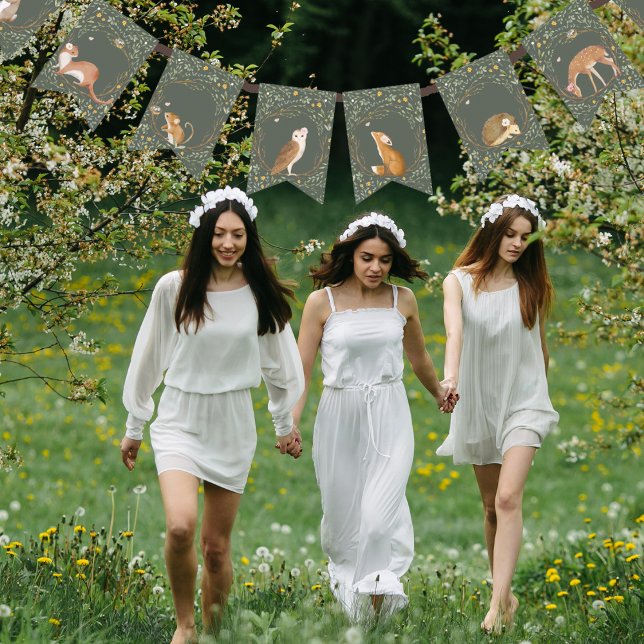 Bandeirinha Chá de fraldas de Amigos da Floresta de Animais da (Criador carregado)