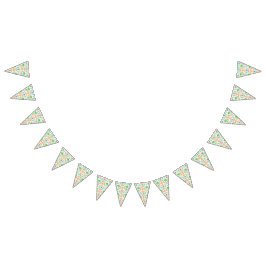 Bandeirinha Chá de fraldas de Aniversário do Dinossauro Azul