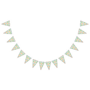 Bandeirinha Chá de fraldas de Aniversário do Dinossauro Azul